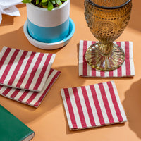 Striped Fabric Coasters