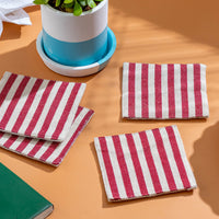 Striped Fabric Coasters