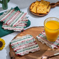 Homespun Fabric Coasters