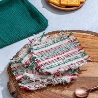 Homespun Fabric Coasters
