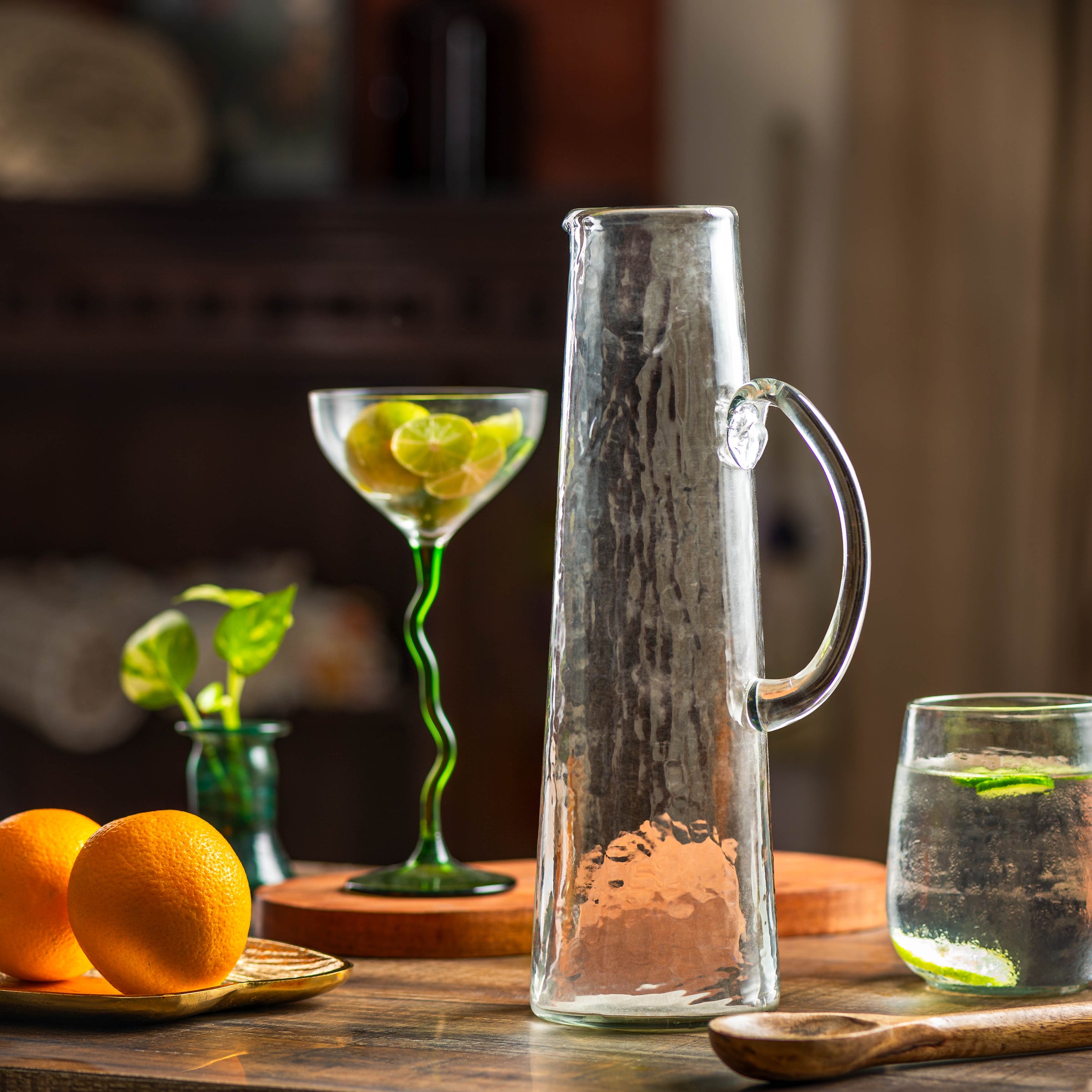 Hammered Pitcher