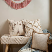 Braided Tassel Cushion Cover
