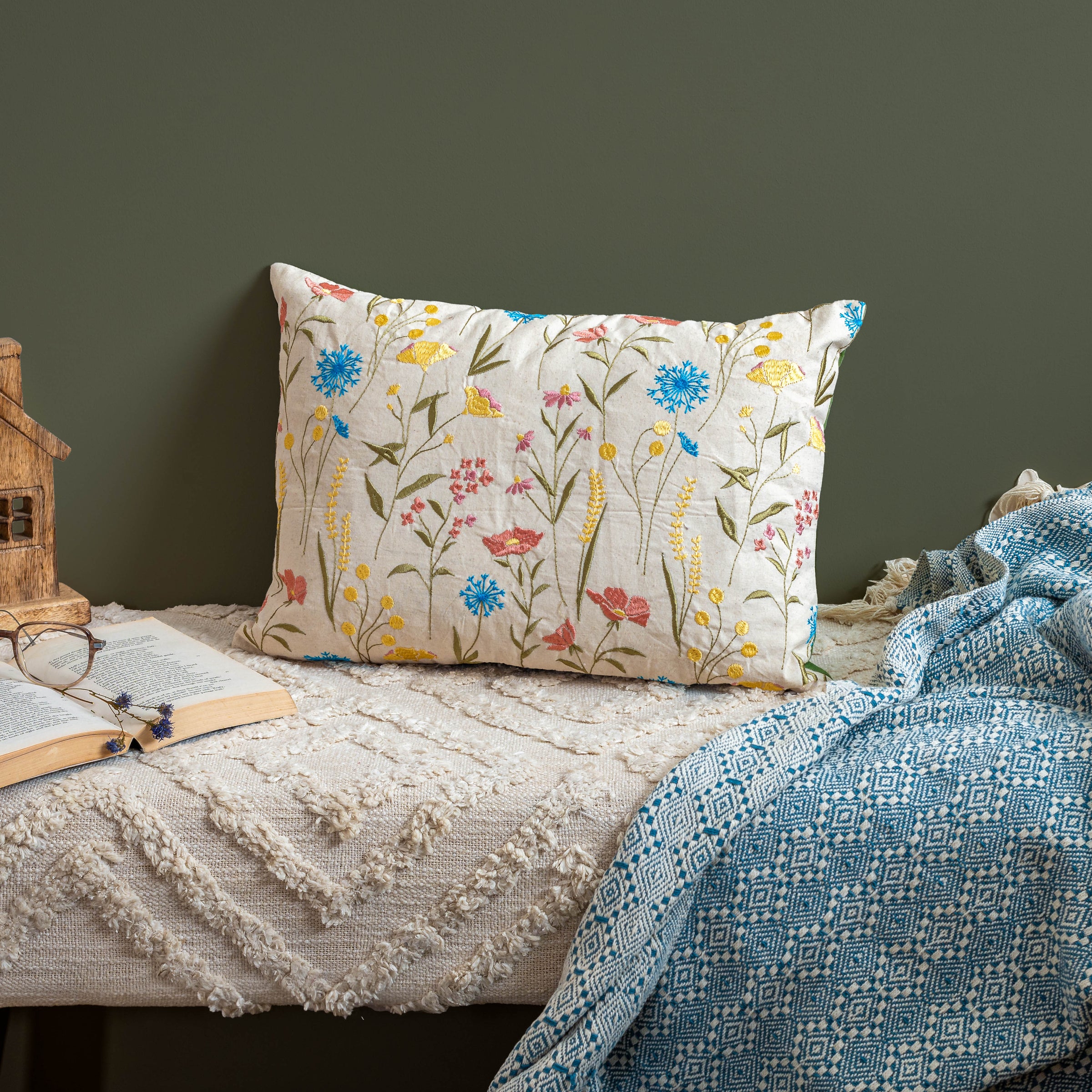 Wild Blooms Cushion Cover