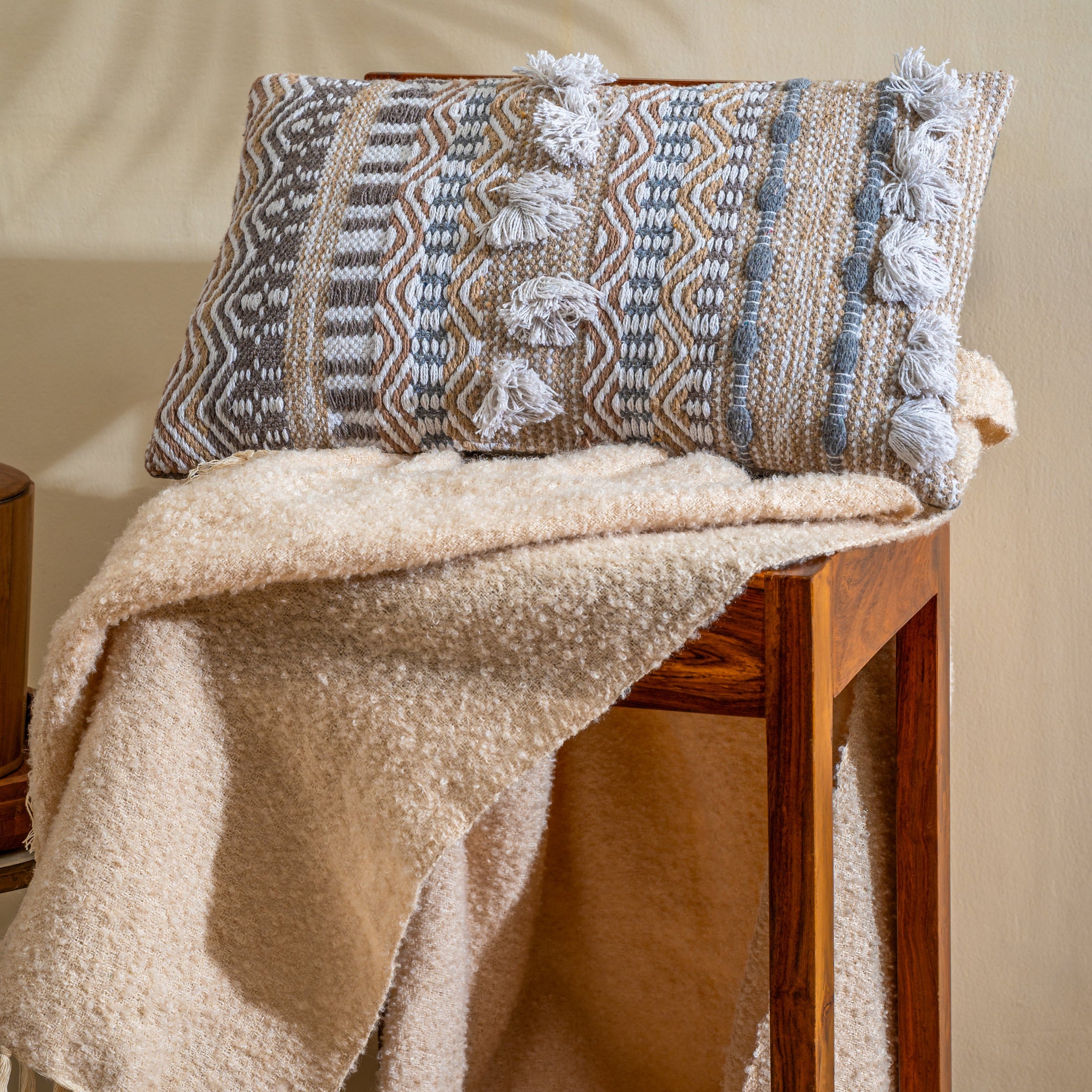 Texture Handloom Cushion Cover