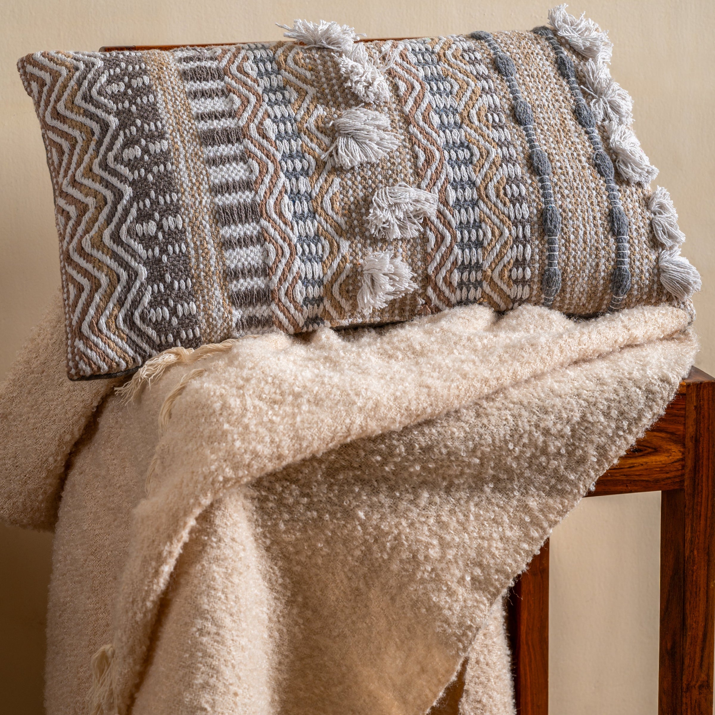 Texture Handloom Cushion Cover